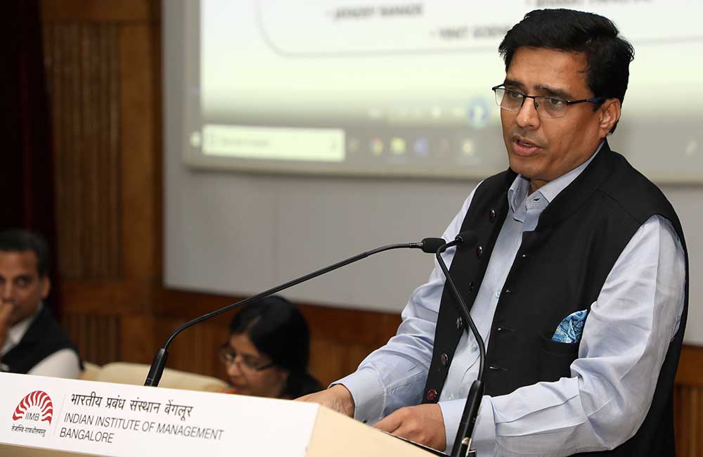 Vinit Goenka, member of the Governing Council of Centre for Railway Information System (CRIS), and one of the co-authors, at the discussion on the book,‘Data Sovereignty – The Pursuit of Supremacy’.