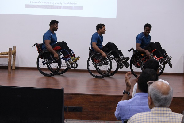 Welcome on Wheelchairs – Display of astounding skills to the accompaniment of Kurai Ondrum Illai by the legendary M.S. Subbulakshmi