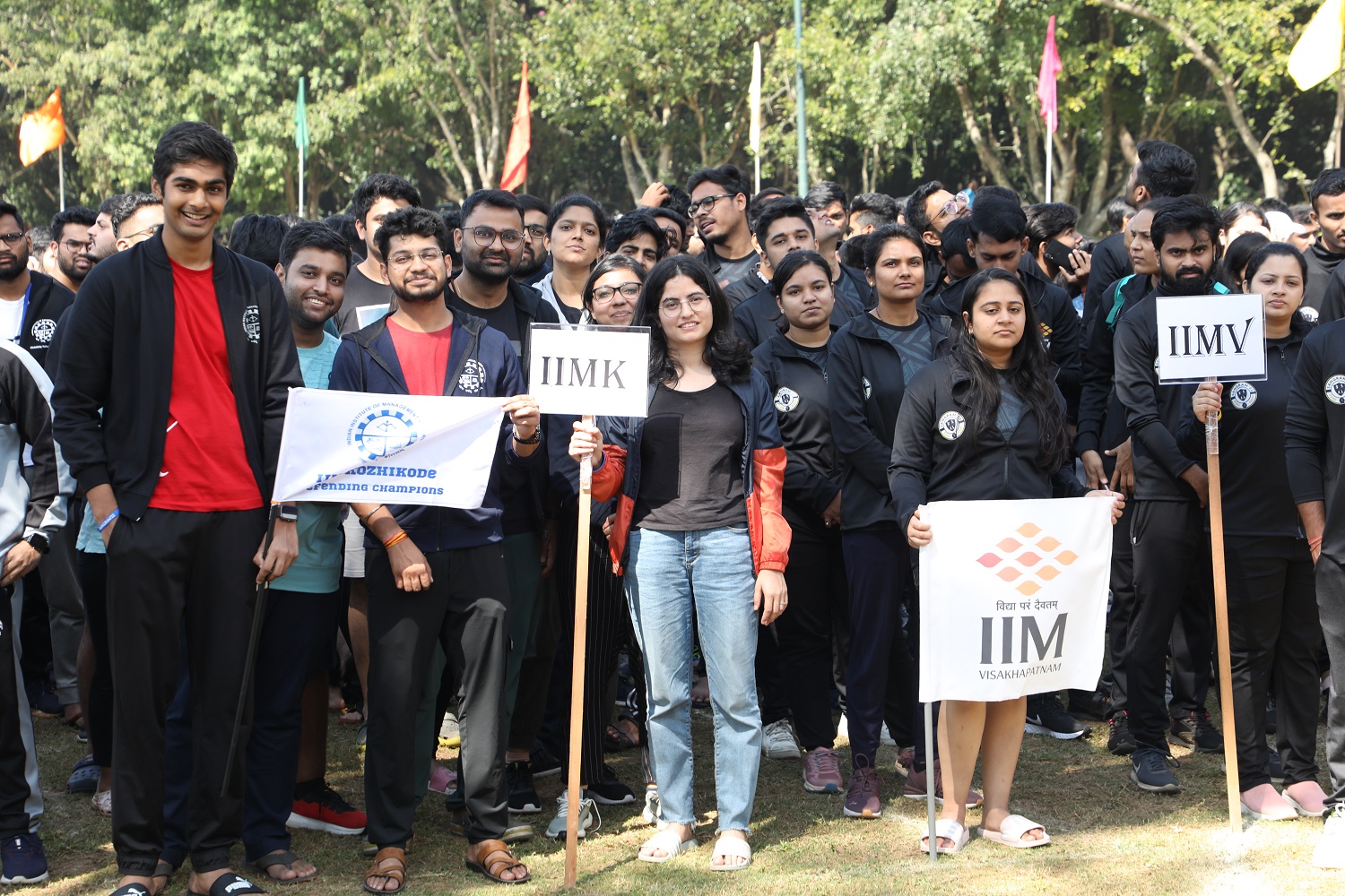 Participants from IIM Kozhikode and IIM Visakhapatnam during the inaugural ceremony.