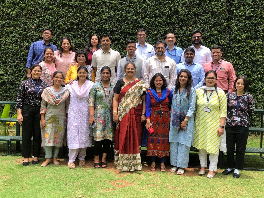 Dr. Basha with the GMHE cohort at IIM Bangalore