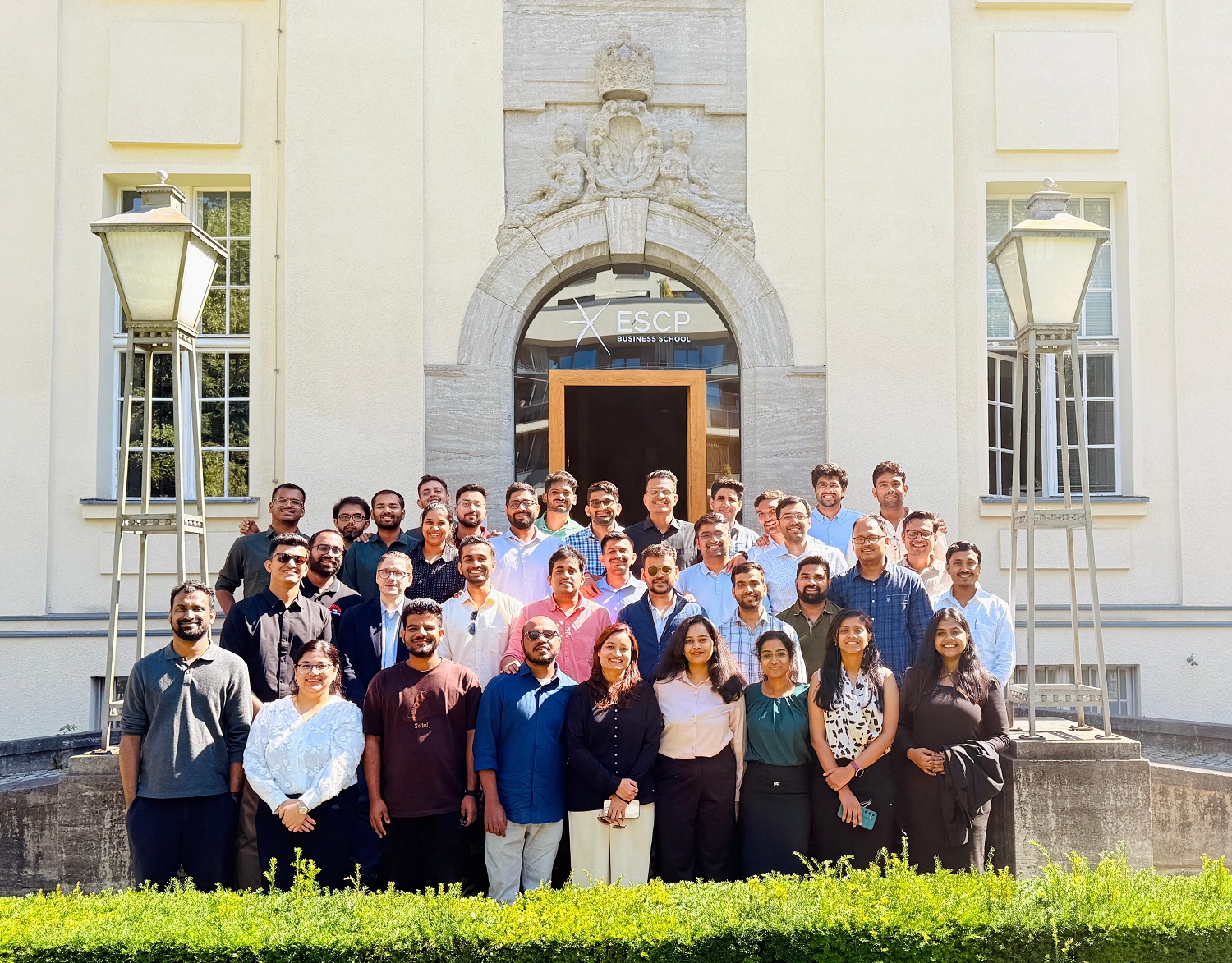 A cohort of EPGP students on Day 1 of their international immersion at ESCP Business School, Berlin.