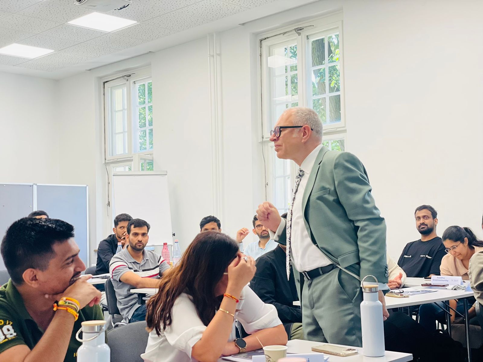 Professor Stefan Schmid, ESCP Business School, delivers the ‘Germany's Family Businesses, SMEs and Hidden Champions: Learning from the Mittelstand’ lecture.