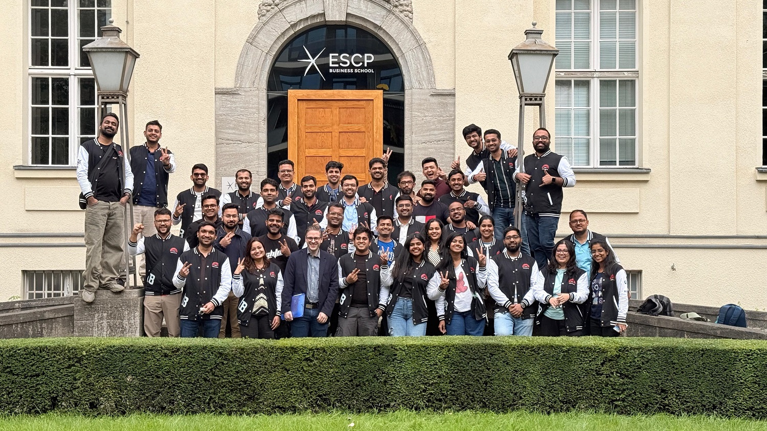 Students of the EPGP 2025-26 batch pictured at ESCP Business School, Berlin Campus, during the international immersion.