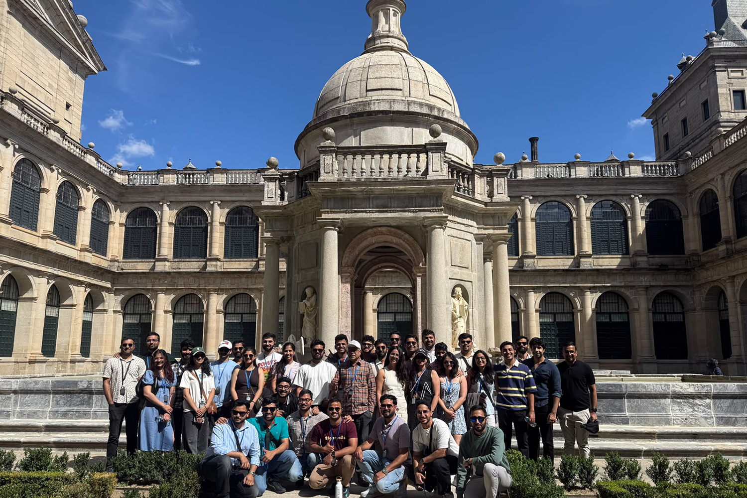 The EPGP ’27 cohort exploring centuries of Spanish culture and royal heritage at El Escorial.