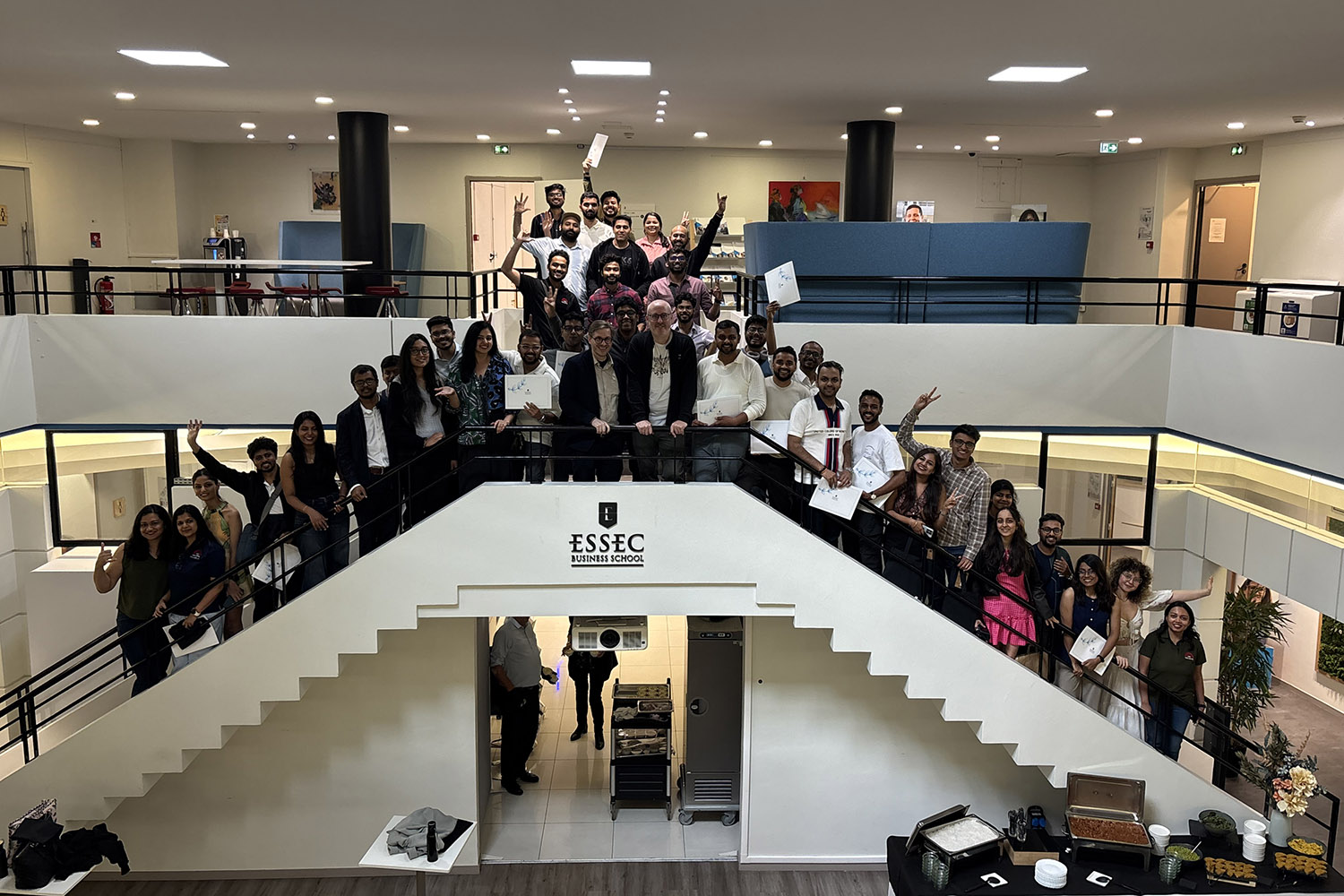 EPGP ’27 on the last day of their international immersion at ESSEC Business School, France.